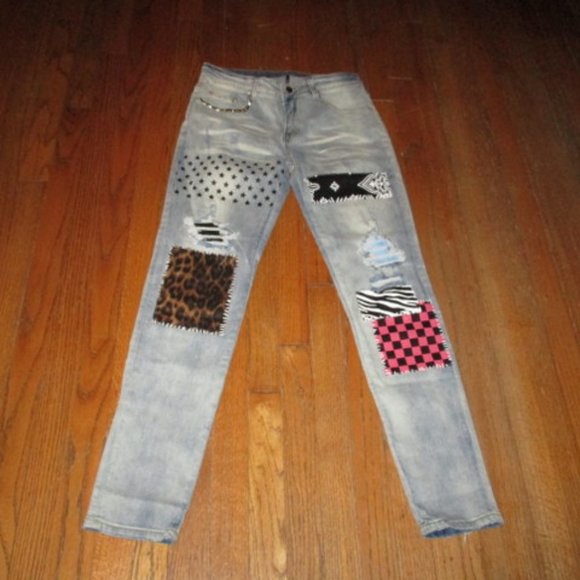 AMIRI Art Patched Skinny Jeans Men 31